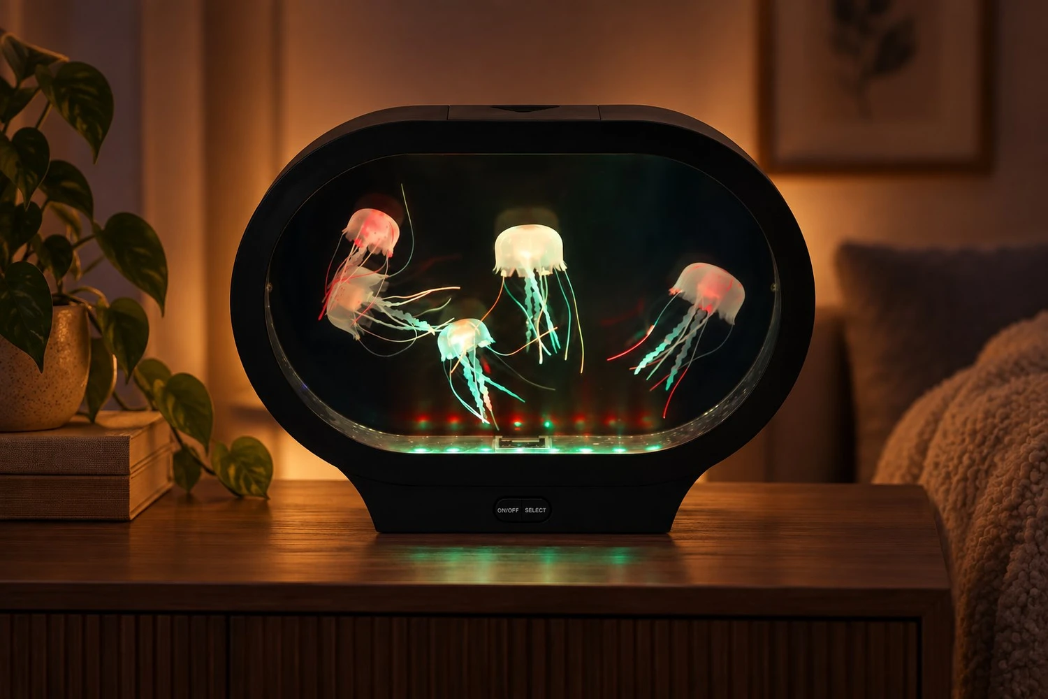 Styled scene of fdmt Jellyzen jellyfish lamp, model 4245000
