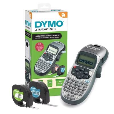 DYMO LetraTag 100H Plus label maker with compatible refill tapes