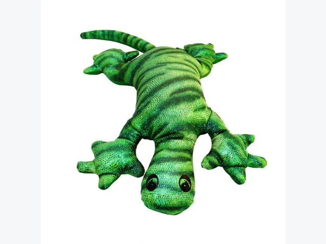 fdmt green manimo weighted lizard plush