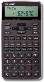 Sharp EL738XT financial calculator