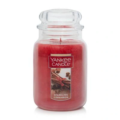 Sparkling Cinnamon Original Large Jar candle, as shown in the approved PDF