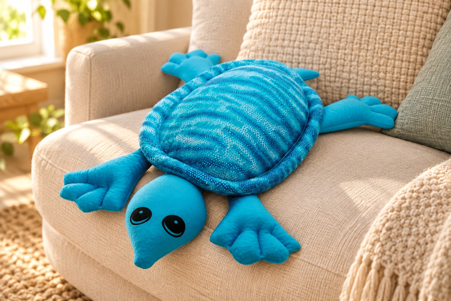 Styled scene of fdmt manimo weighted turtle, model 3011-1-BT
