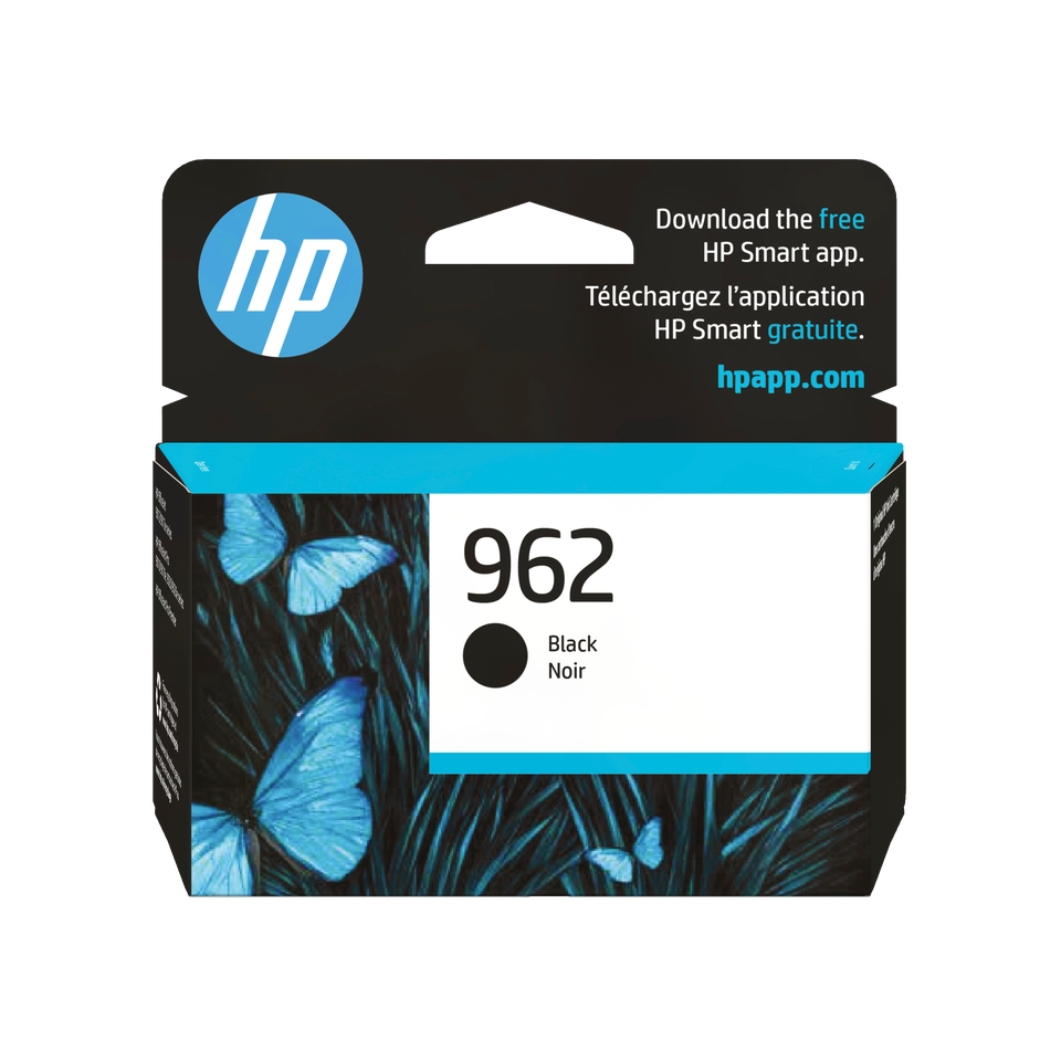 HP 962 Black Original Ink Cartridge retail box