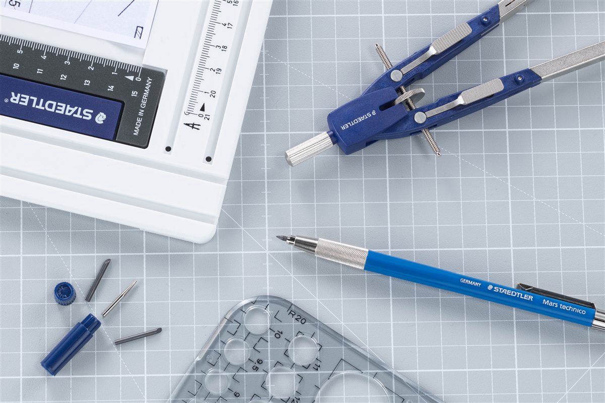 STAEDTLER drafting tools, compass and mechanical pencil