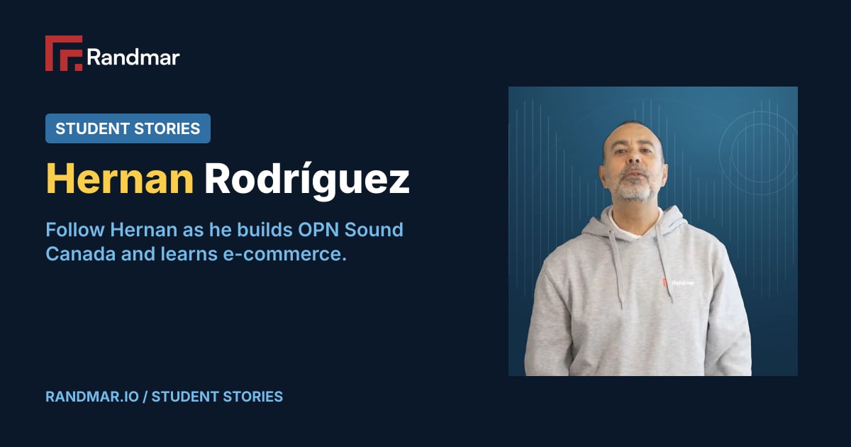 Student Stories: Hernan Rodríguez; portrait of Hernan Rodríguez.