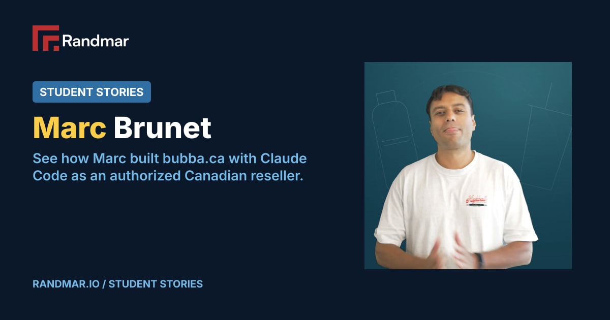Student Stories: Marc Brunet; portrait of Marc Brunet.