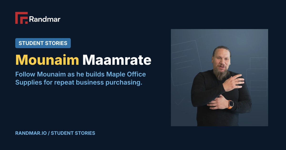 Student Stories: Mounaim Maamrate; portrait of Mounaim Maamrate.