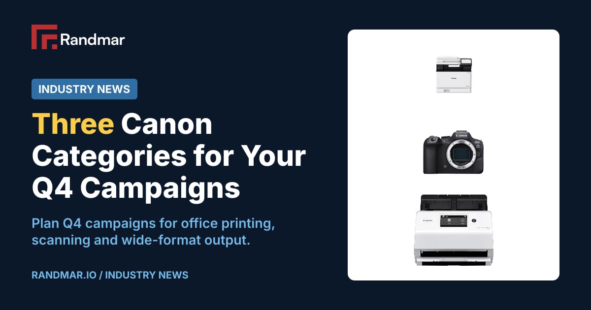 Three Canon Categories for Your Q4 Campaigns; A Canon imageCLASS MF751Cdw II printer.