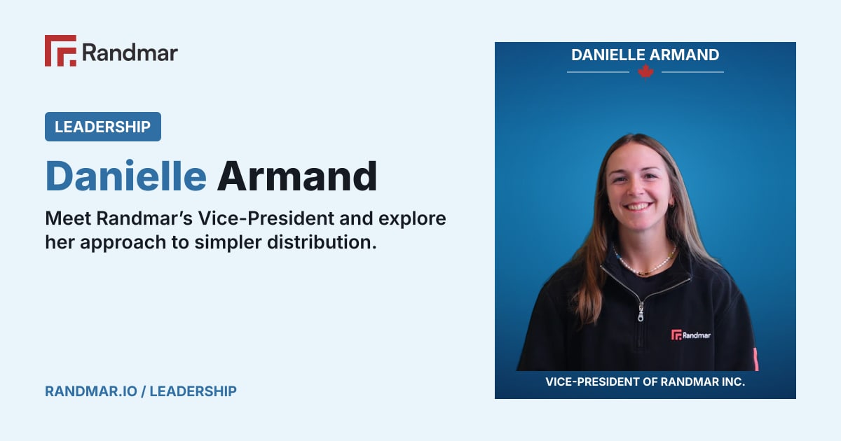 Leadership: Danielle Armand; portrait of Danielle Armand, Vice-President of Randmar Inc..