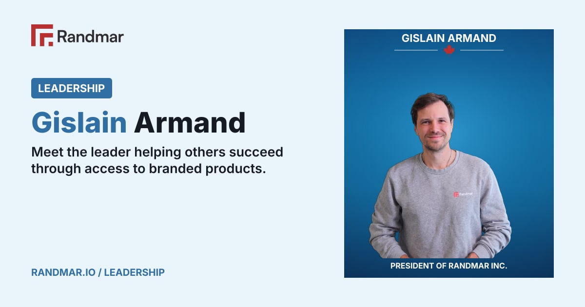 Leadership: Gislain Armand; portrait of Gislain Armand, President of Randmar Inc..