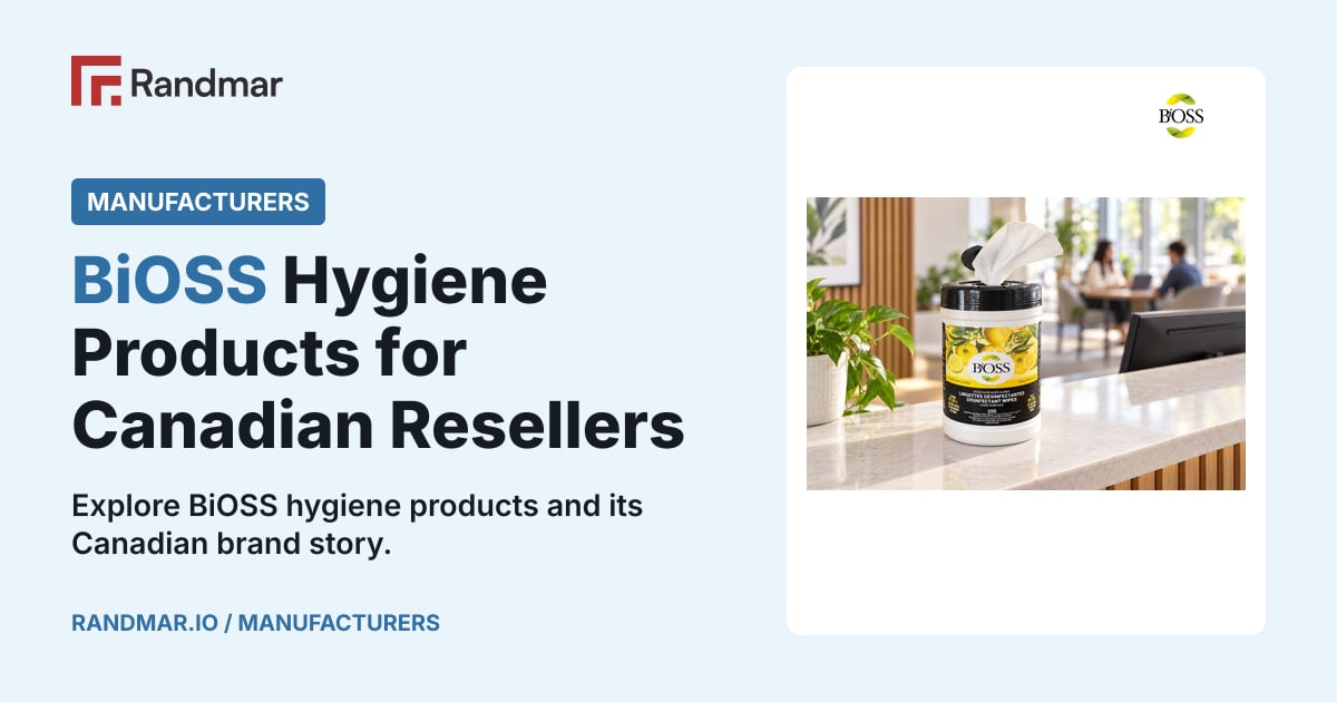 Manufacturers: BiOSS Hygiene Products for Canadian Resellers; BiOSS products.