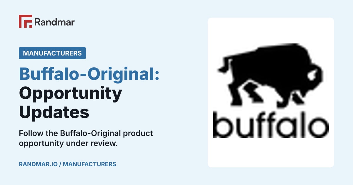Manufacturers: Buffalo-Original: Opportunity Updates; Buffalo-Original logo.