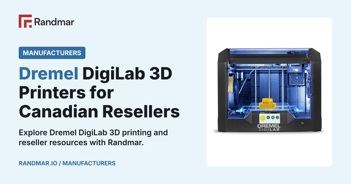 Dremel DigiLab 3D Printers for Canadian Resellers; A Dremel DigiLab 3D45 printer.