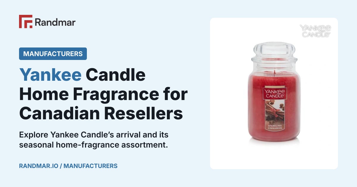 Yankee Candle Home Fragrance for Canadian Resellers; A Yankee Candle Original Large Jar candle.