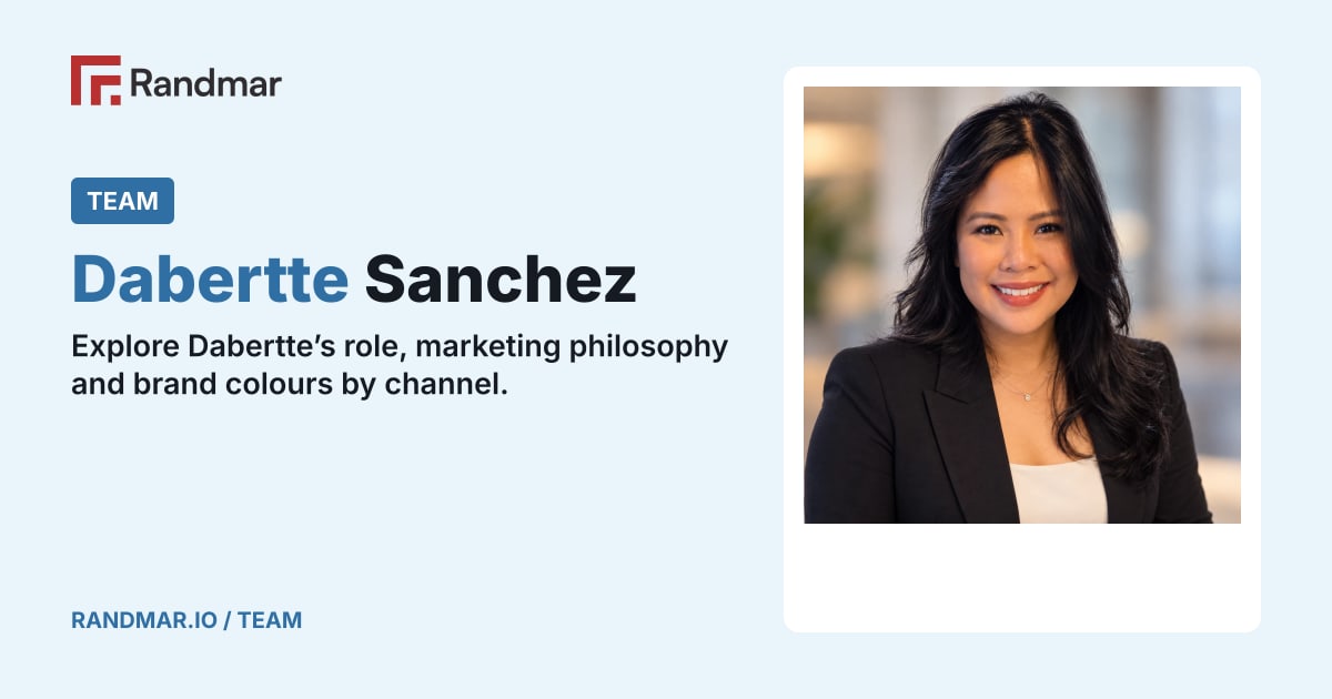 Team: Dabertte Sanchez; Dabertte Sanchez, Creative Marketing Manager at Randmar.