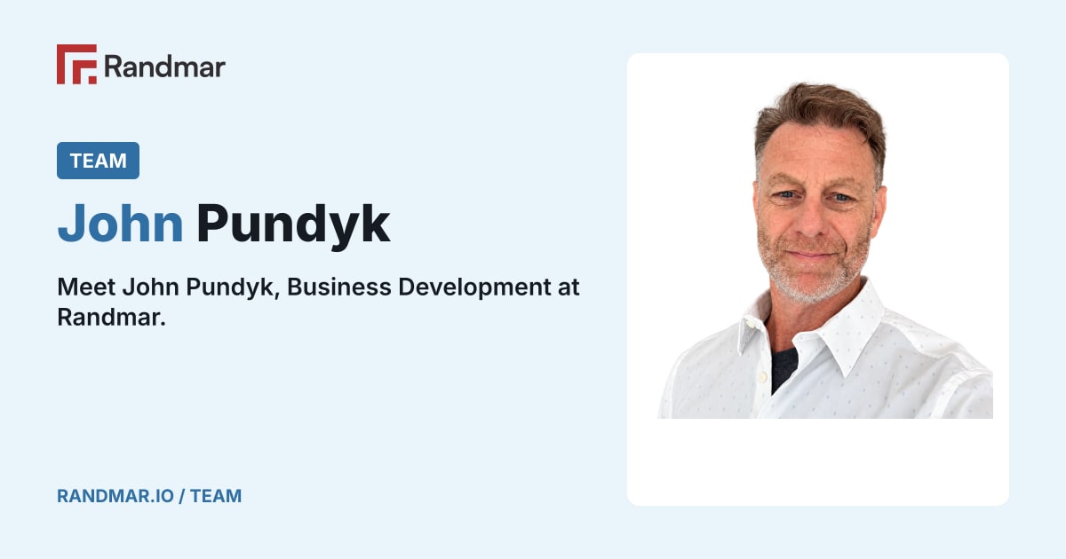 Team: John Pundyk; John Pundyk, Business Development at Randmar.