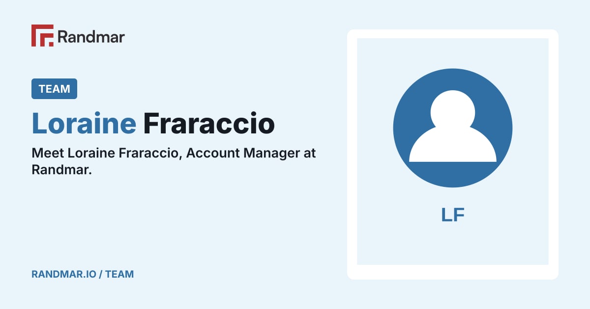 Team: Loraine Fraraccio; A temporary blue avatar with Loraine Fraraccio’s initials.