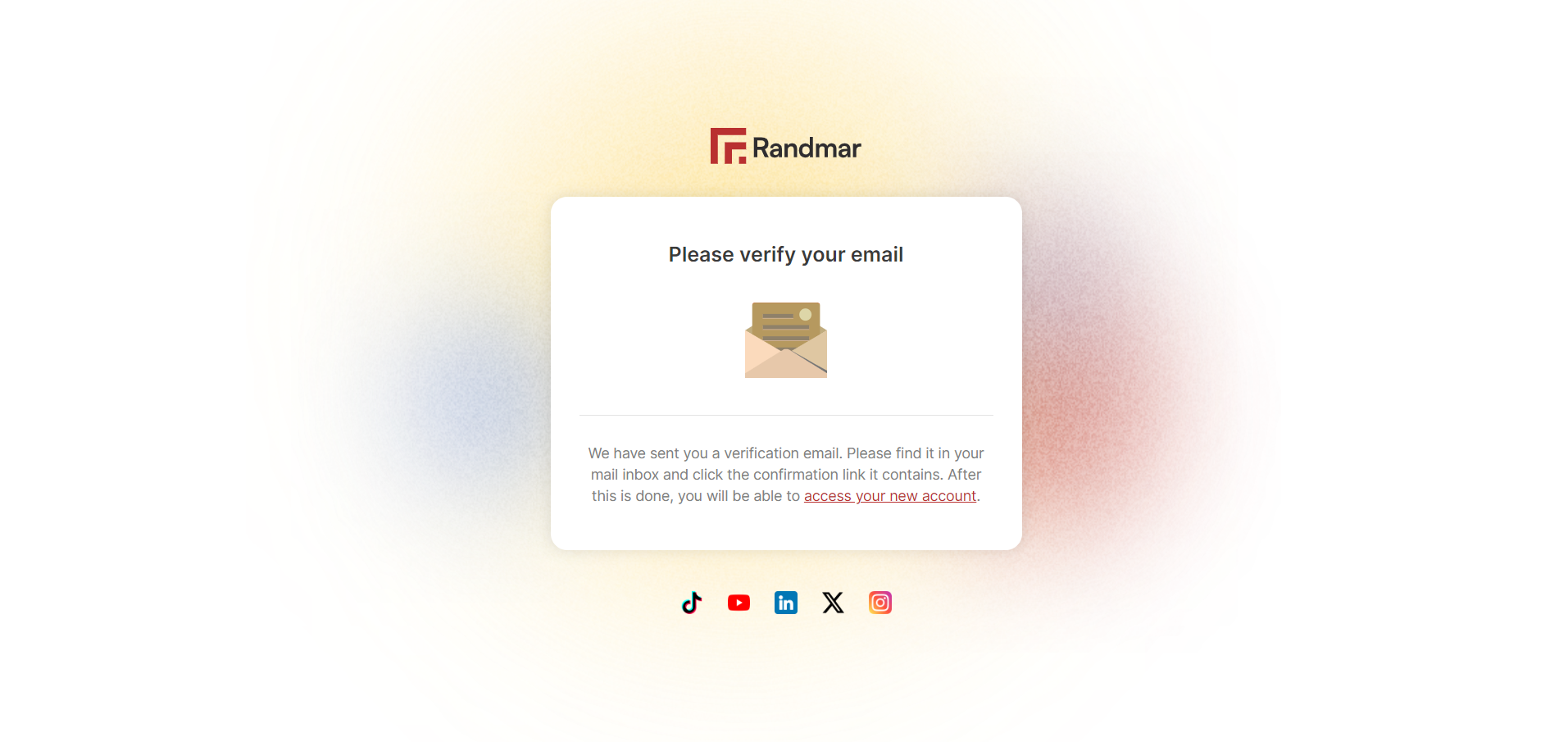 Verify your Email